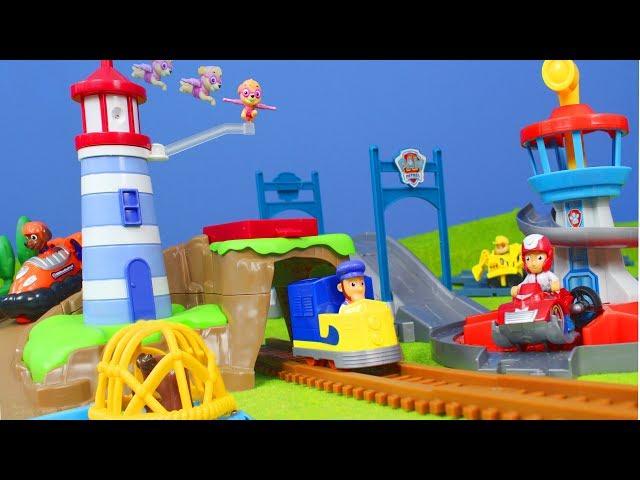 Paw Patrol Spielzeug: Neue Zug Roll mit Feuerwehrmann Marshall, Chase & Ryder für Kinder