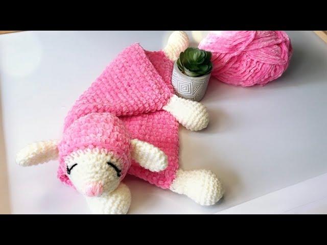 How to Crochet Lamb  Baby Comforter - Fast & Easy Tutorial | @anea_design_studio