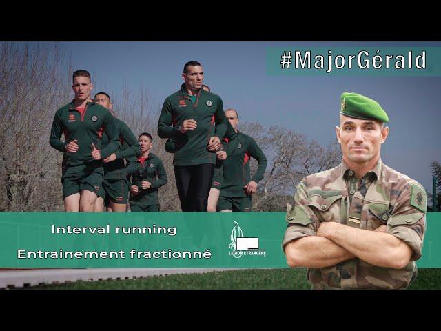 Entrainement fractionné avec le major Gerald / Interval running with major Gérald