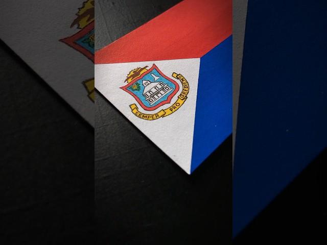 SINT MAARTEN  Flag Drawing #stmaarten #caribbean #posca #flags