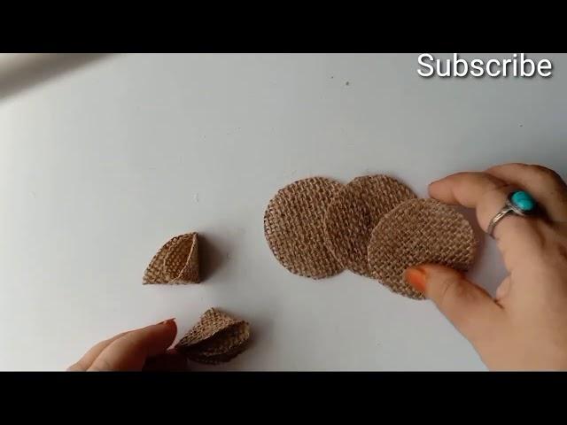 Super Easy Burlap Flowers making Ideas:3 Designs/Make Jute Flowers in Easy Way/Nice Jute Flowers