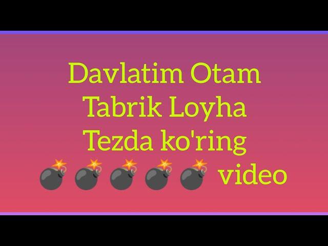 29 Mart 2023 Davlatim Otam Tabrik Loyha 