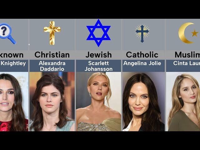 Religion of Hollywood Actresses