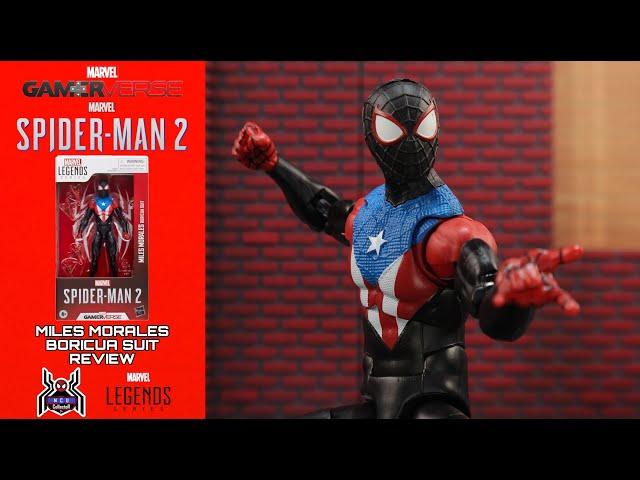 Marvel Legends MILES MORALES BORICUA SUIT Spider-Man 2 PS5 GamerVerse Video Game Figure Review