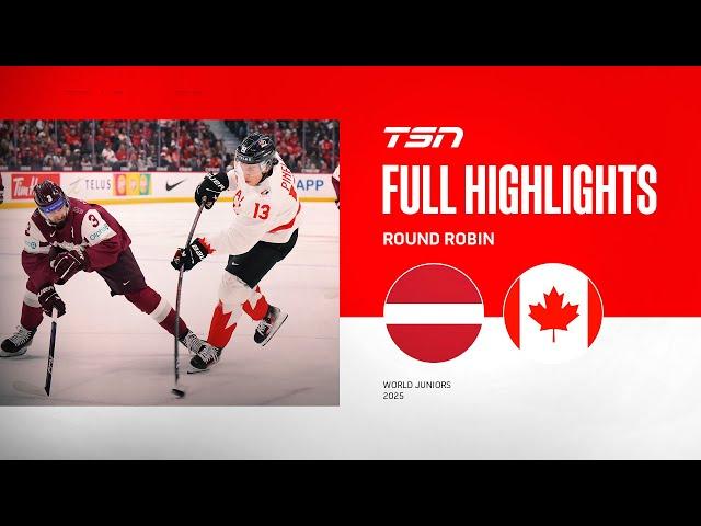 2025 World Junior Championship Highlights: Canada vs. Latvia