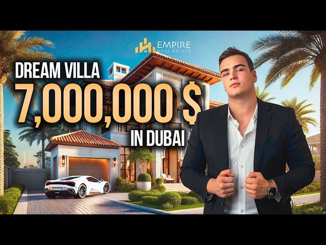 Touring a $7M Luxury Dream Villa in Dubai FOR SALE on Jumeirah Islands! Dubai 2025