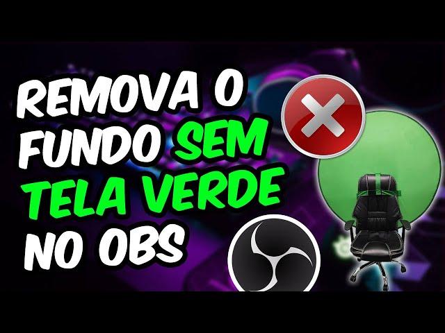 Como REMOVER o fundo da Camera SEM PANO VERDE (Tutorial 2024) SEM CHROMAKEY (Plugin Grátis)