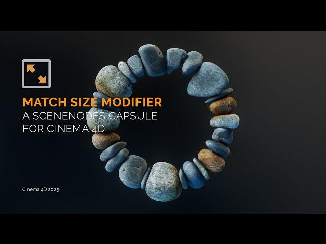 Match Size Modifier, a Scene Nodes Capsule for Cinema 4D