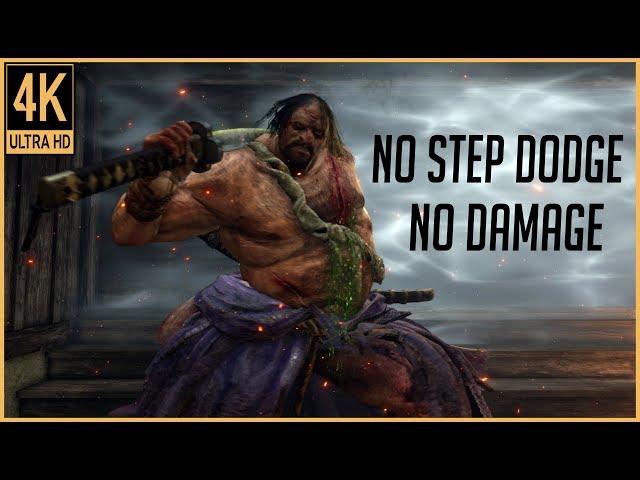 Sekiro: Hardest Optional Boss - Juzou the Drunkard (No Damage,No Step Dodge,4K 60fps)