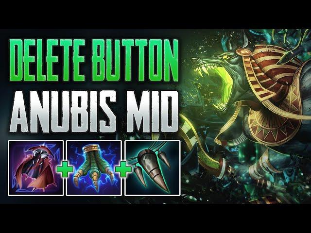 DELETING EVERYONE! Anubis Mid Gameplay (SMITE Ranked Conquest)