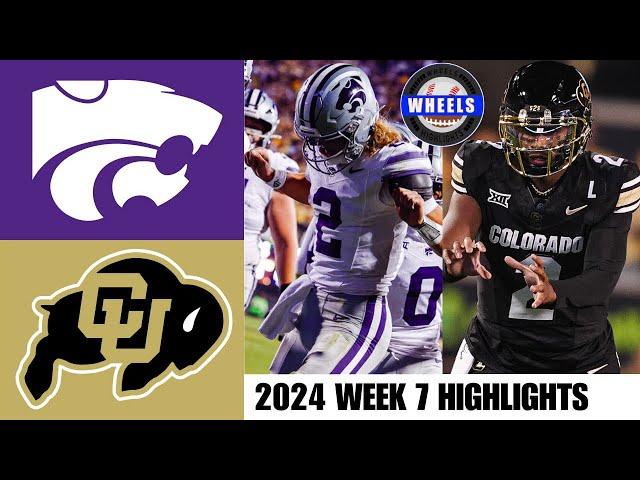 Colorado vs #18 Kansas State | Full Game Highlights | 2024 College Football Highlights