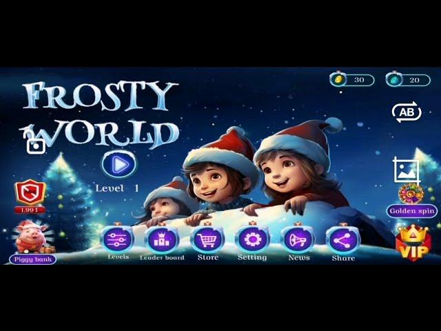 Christmas Game: FROSTY WORLD Level 1 (Hard) Walkthrough