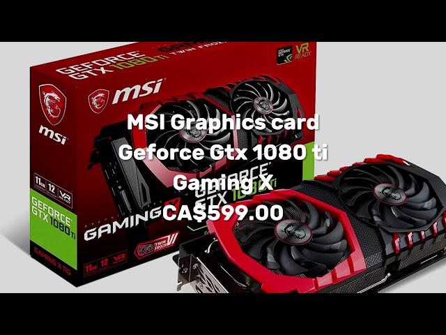 GAMECARTEL - MSI Graphics card Geforce Gtx 1080 ti Gaming X