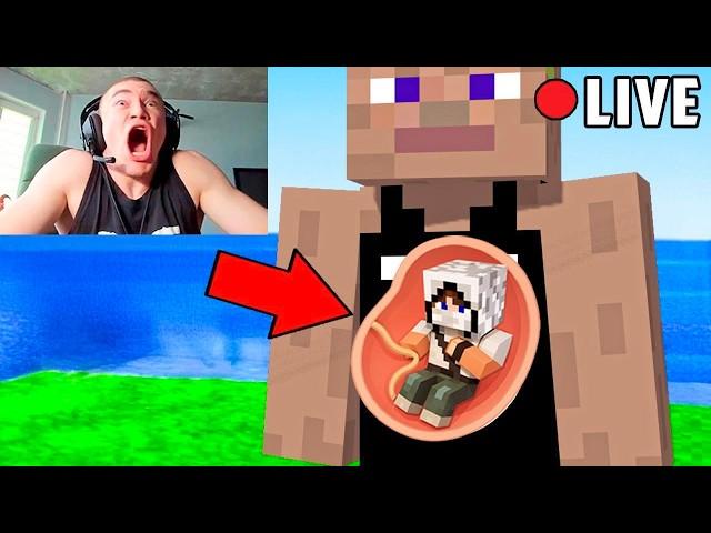 I trolled a streamer with a PREGNANCY MOD in Minecraft...