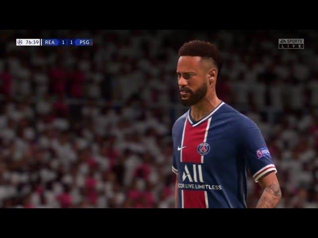 FIFA 21 - Real Madrid vs PSG | UEFA Champions League PS4 Slim ( Semi de Final ) 1°