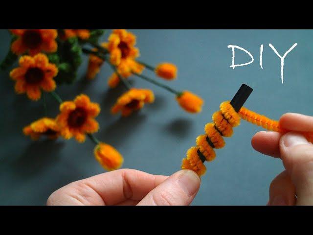 DELIGHT Simple and cute flowers made of chenille wire