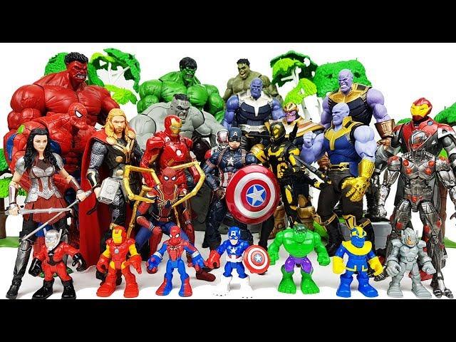 Thanos & Thanos are attacking Avengers Go~! Thor, Ant-Man, Hulk, Iron Man, Spider-Man