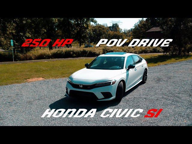 (INSANE TURBO NOISES!!!) 2023 Honda Civic Si 250 HP - POV Drive