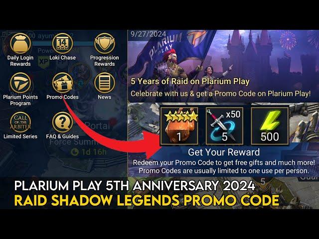 Plarium 5th Anniversary 2024 Promo Code | Raid Shadow Legends Guide