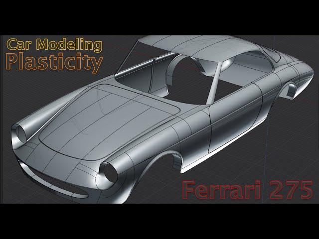 Plasticity 3D Tutorial | Ferrari 275 Pininfarina Concept | Surface Modeling  (Quicktip24)