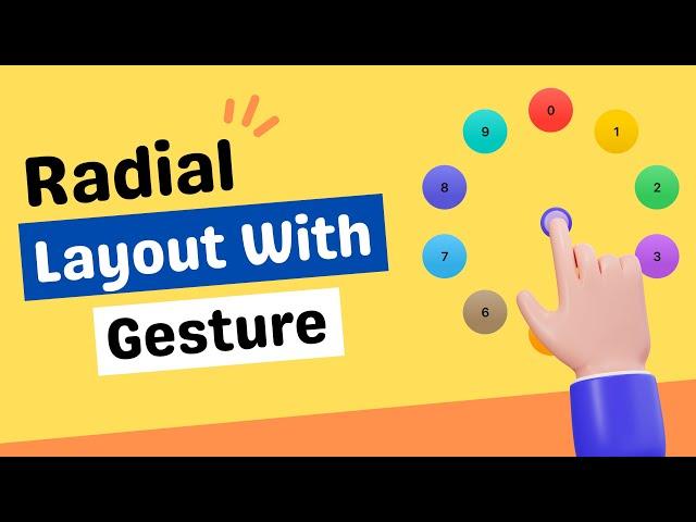 Radial Layout With Gestures - SwiftUI - Xcode 15