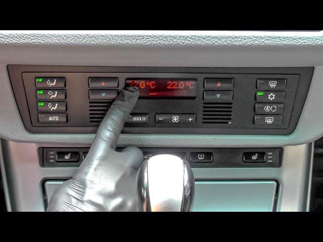 HOW TO SET THE CLIMATE CONTROL BMW X5 E53 E39 BMW AIR CONDITIONER SET UP