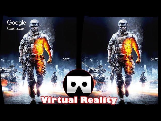 3D Battlefield 3 - VR Virtual Reality Vídeo Google Cardboard VR Box