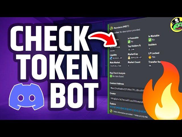 Discord Meme Token Checker Bot - Complete Tutorial 2025!