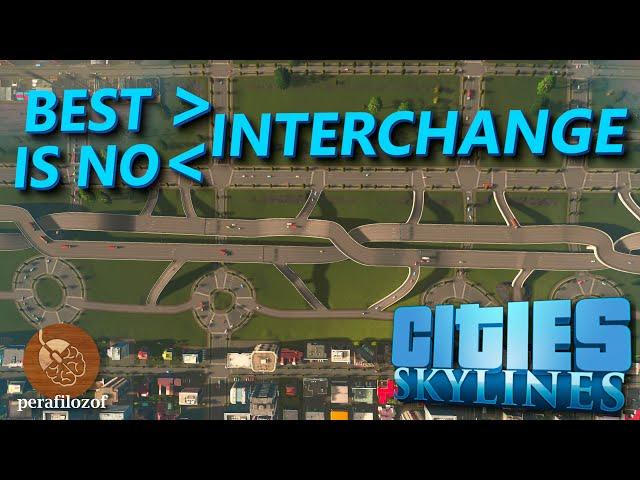 Best traffic interchange is No interchange at all in Cities: Skylines | Traffic Guide #7