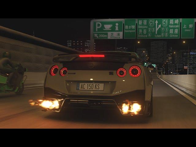 STREET RACING w/ 800hp GTR | Assetto Corsa (Realistic Sound + Traffic)