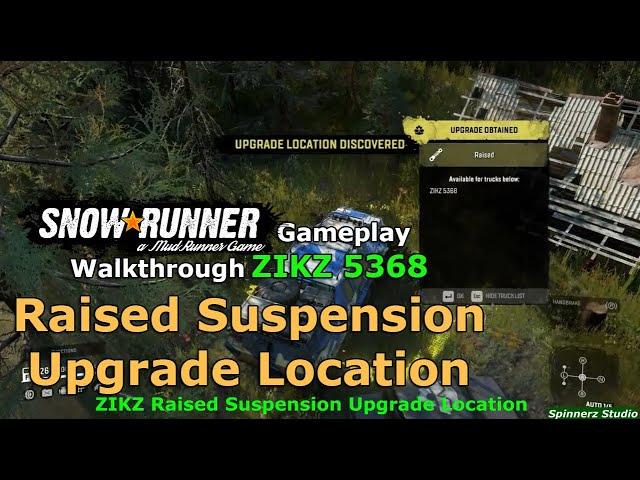 SnowRunner - ZIKZ 5368 Raised Suspension Upgrade Location | SnowRunner Taymyr Phase 1