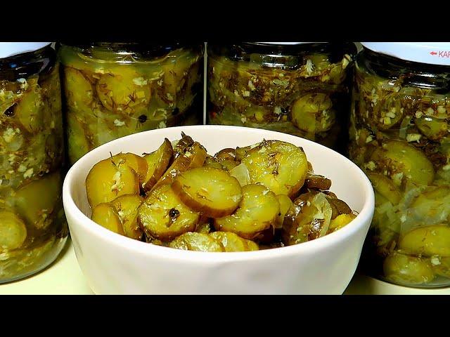 Cucumber salad for the winter. Crispy Cucumbers for the Winter. Delicious and aromatic Recipe.