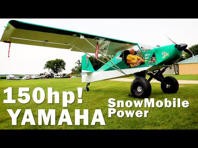 150HP Yamaha! In a STOL Highlander Aircraft - Dennis Rowe Builder