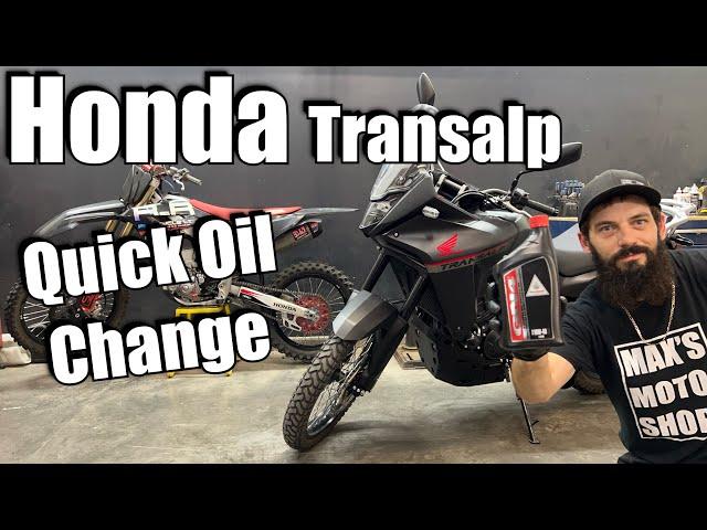 Honda Transalp Quick Oil Change