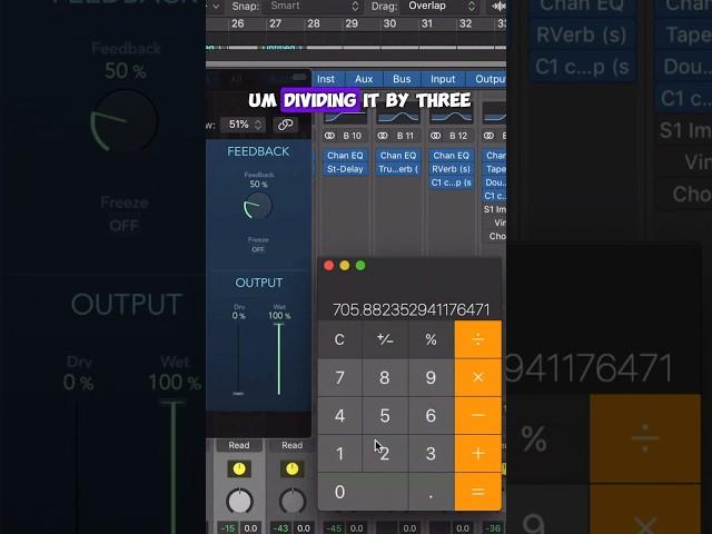 1/8 Triplet Note On Delay.