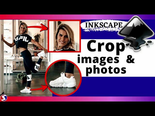 How to Crop images photos pictures into shapes - inkscape