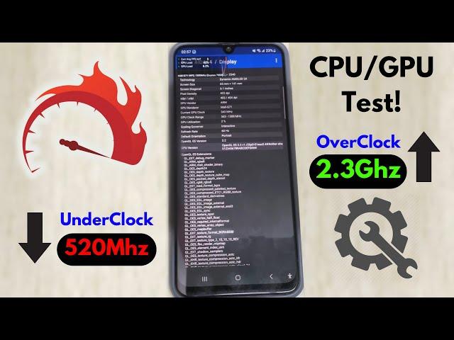 Android CPU/GPU Underclock Vs Overclock Extreme Test!