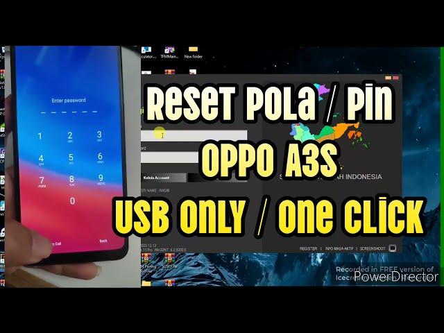 RESET PIN OPPO A3s | USB ONLY TANPA DIRECT