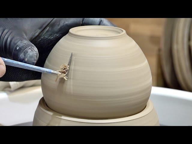 How to Make Luxury Traditional Teapot by Delicate Korean Pottery Craftsman