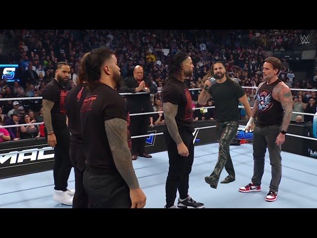 Cm punk & Seth Rollings Promised Roman Reigns To Help Destroy Solo Sikoa 's Bloodline WWE Smackdown