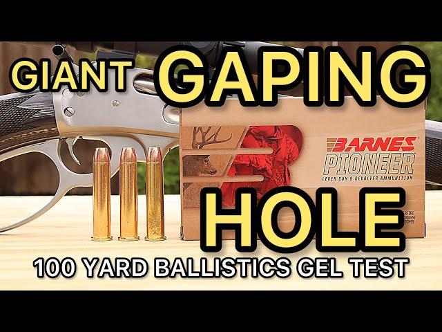 45-70 Barnes Pioneer 300gr TSX Ballistics Gel Ammo Test