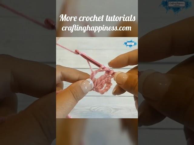 How To Crochet The Treble Bobble  | Crafting Happiness #shorts