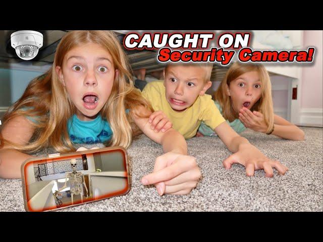 Caught On Security Camera 12 Foot SKELETON Inside Tannerites HOUSE While Playing Hide N Seek!