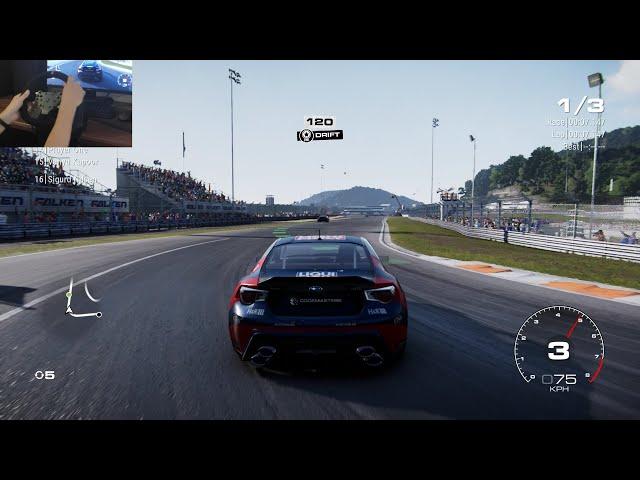 GRID Top racer Subaru BRX modified steering wheel Artplays V 1200