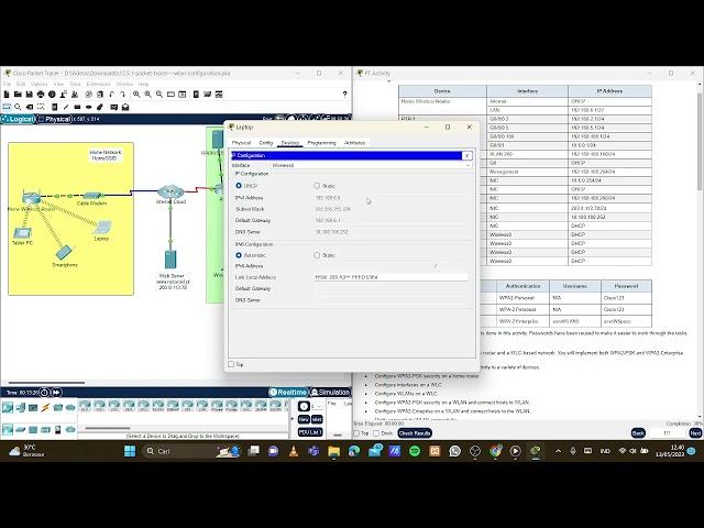 13 5 1 Packet Tracer   WLAN Configuration