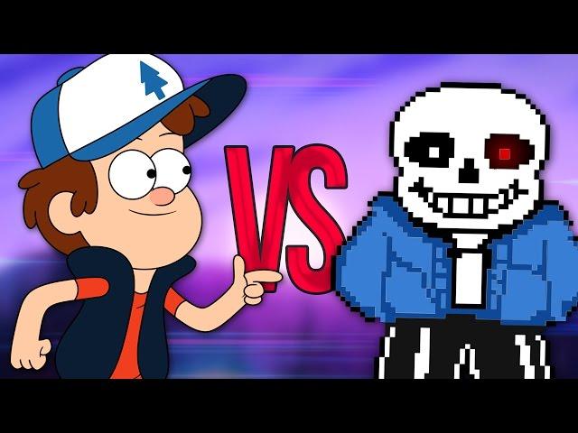 ДИППЕР VS САНС | СУПЕР РЭП БИТВА | Gravity Falls Dipper ПРОТИВ Undertale Sans