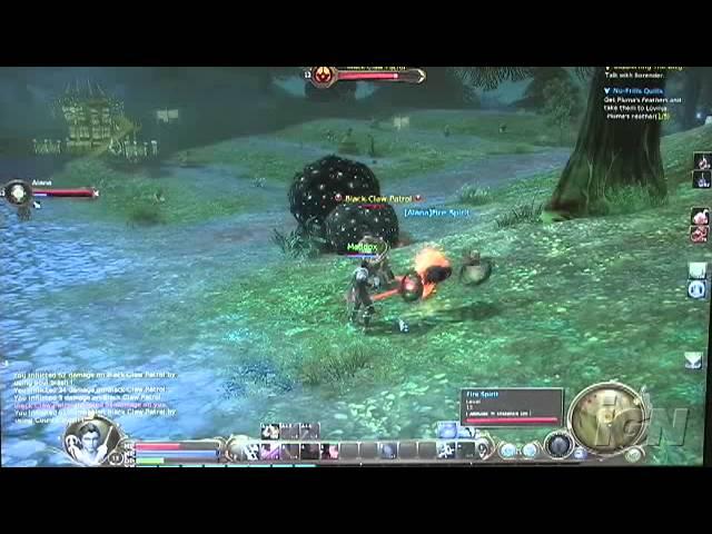 Aion PC Games Gameplay - GC 2008: Easy Fight (Off Screen)