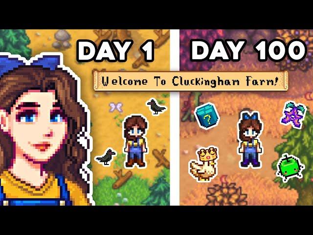 I Played 100 Days In Stardew Valley For The First Time!