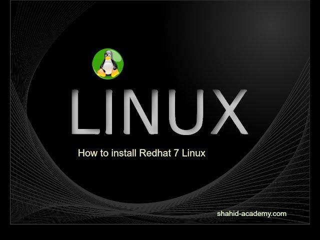 Red hat enterprise Linux 7 installation using virtualbox