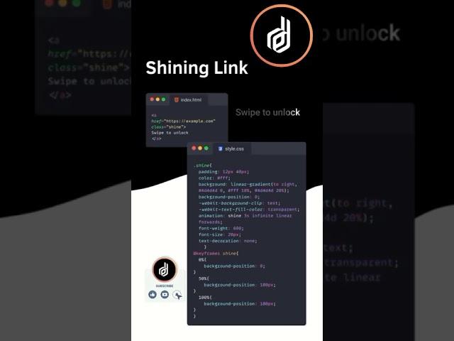 Css Shining Link